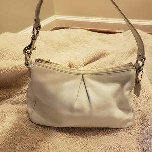 White Leather Coach Purse